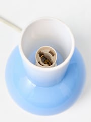 Oliver Bonas Blue Addi Small Sculptural Glass Table Lamp - Image 3 of 4