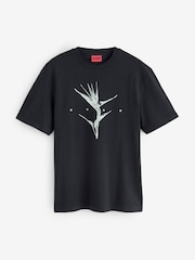 HUGO Darise Regular Fit Graphic T-Shirt - სურათი 1 1-დან