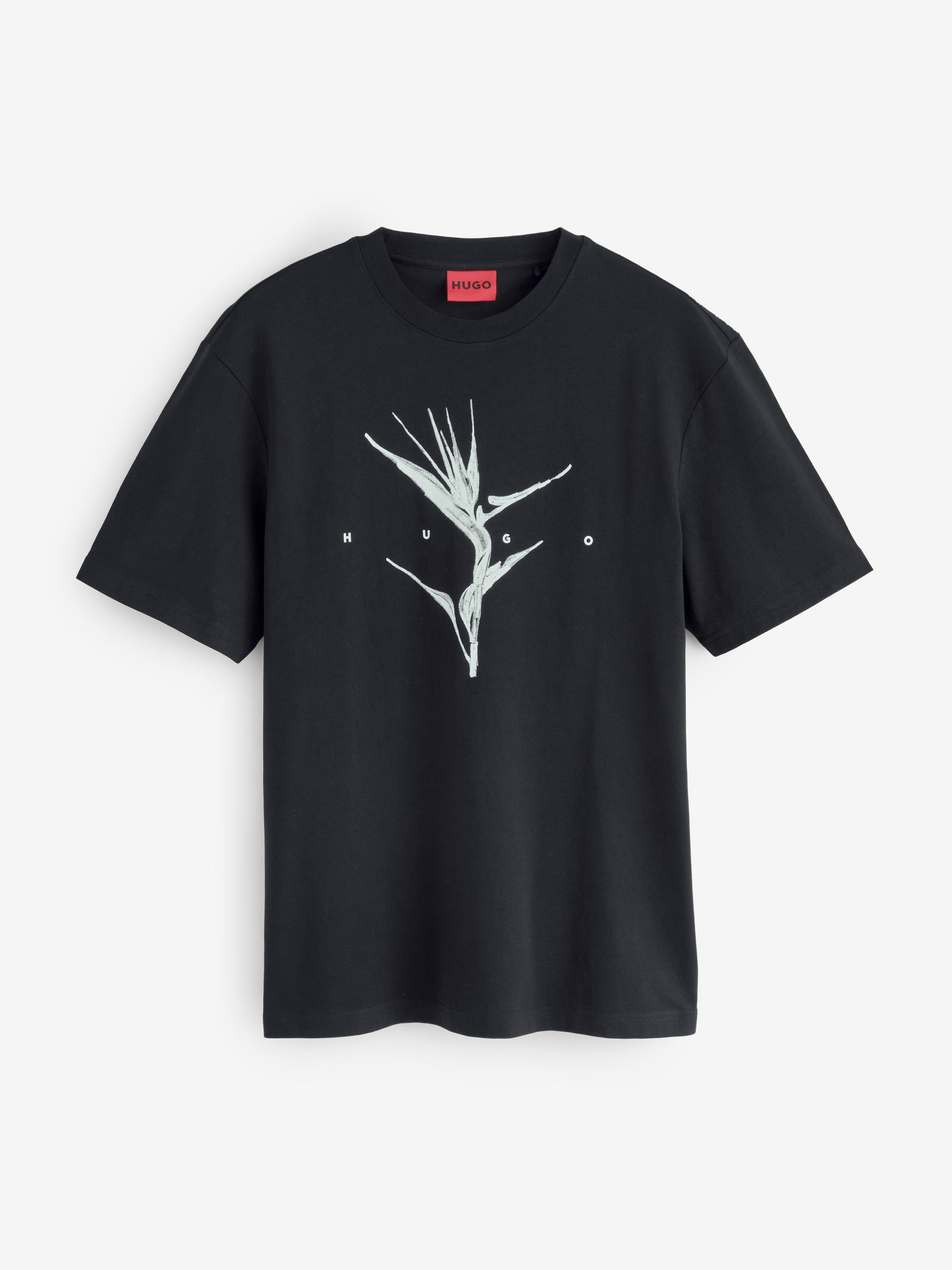 Buy HUGO Black Darise Regular Fit Graphic T-Shirt from Next USA