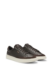 BOSS Brown Kieran Logo Trainers - Image 1 of 2