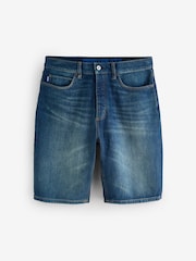 HUGO Blue Denim Skate Shorts - Image 5 of 5