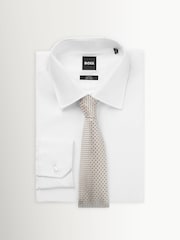 BOSS White Formal Wardrobe 7.5cm Tie - Image 1 of 3