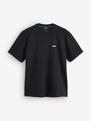 BOSS Black Regular-Fit Logo Tech T-Shirt - Image 4 of 5