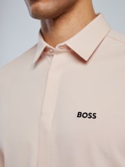 BOSS Orange Regular-Fit Short Sleeve Stretch Shirt - Image 4 of 5
