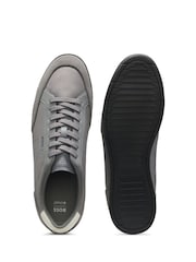 Gri - Pantofi sport cu logo BOSS Aiden - Imaginea 3 din 3