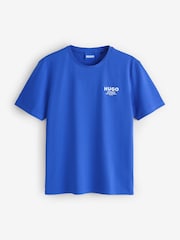 HUGO Blue Nesptee Regular Fit Logo T-Shirt - Image 1 of 2