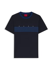 HUGO Blue Dempsy Regular Fit Graphic T-Shirt - Image 1 of 1