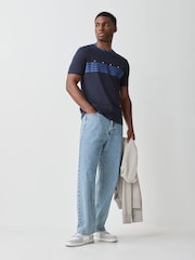 HUGO Blue Dempsy Regular Fit Graphic T-Shirt - Image 2 of 5