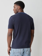 HUGO Blue Dempsy Regular Fit Graphic T-Shirt - Image 3 of 5