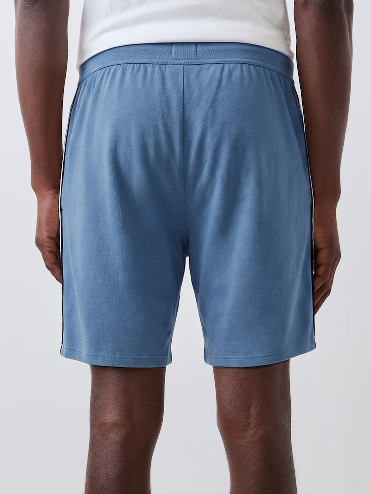 BOSS Slate Blue Unique Logo Shorts - Image 2 of 5
