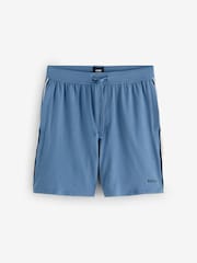 BOSS Slate Blue Unique Logo Shorts - Image 4 of 5