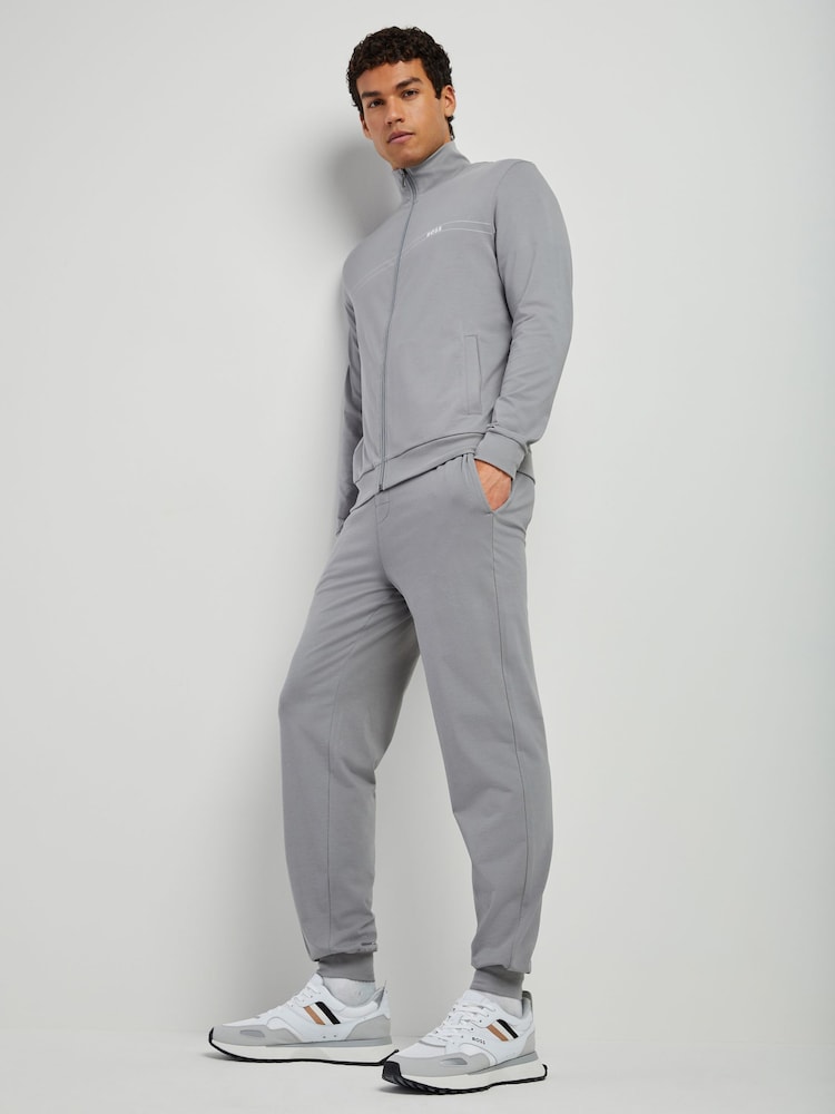 BOSS Grey Regular Fit Logo Tracksuit - Image 1 of 5