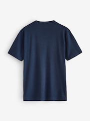 Navy Blue - HUGO Nesptee Regular Fit Logo T-Shirt - Larawan 2 ng 2