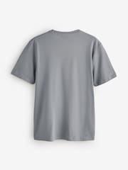 Gris - HUGO Nesptee Regular Fit Logo T-Shirt - Imagen 2 de 2