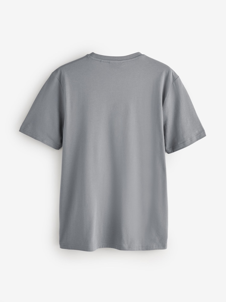 HUGO Grey Nesptee Regular Fit Logo T-Shirt - Image 5 of 5 HUGO Grey Nesptee Regular Fit Logo T-Shirt - Image 5 of 5