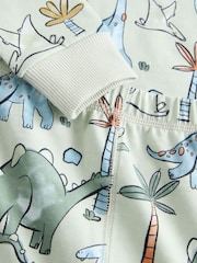 Green/Orange Dino Sketch Snuggle Pyjamas 3 Pack (9mths-8yrs) - Image 8 of 9