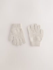 Oatmeal Cosy Knitted Gloves (3-16yrs) - Image 1 of 3