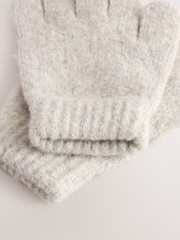 Oatmeal Cosy Knitted Gloves (3-16yrs) - Image 2 of 3