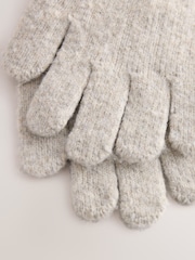 Oatmeal Cosy Knitted Gloves (3-16yrs) - Image 3 of 3