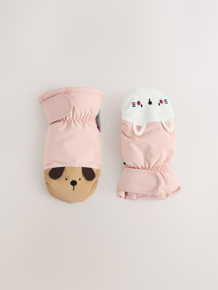 Dog/ Cat Character Ski Mitts Gloves (3mths-6yrs) - Image 1 of 3 Dog/ Cat Character Ski Mitts Gloves (3mths-6yrs) - Image 1 of 3