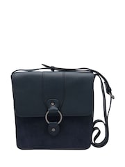 Lotus Blue Leather Handbag - Image 1 of 4