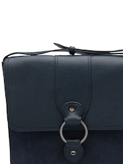 Lotus Blue Leather Handbag - Image 3 of 4