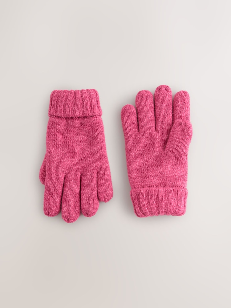 Pink Thinsulate Gloves (3-13yrs) - Image 1 of 3 Pink Thinsulate Gloves (3-13yrs) - Image 1 of 3