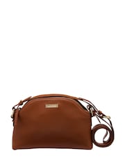 Lotus Brown Leather Handbag - Image 1 of 4