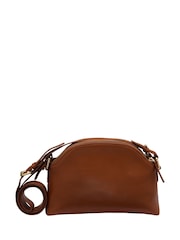 Lotus Brown Leather Handbag - Image 2 of 4