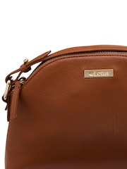 Lotus Brown Leather Handbag - Image 3 of 4