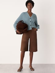 Whistles V-Neck Cotton Cardigan - Imaginea 3 din 4