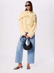 Whistles Blue Stretch Straight Ankle Jeans - Image 4 of 5