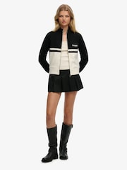 Superdry Black Athletic Essentials Zip Through Jacket - Image 3 of 4