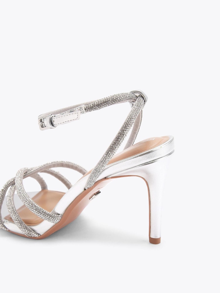 KG Kurt Geiger Silver Abra Heel Sandals - Image 5 of 5 KG Kurt Geiger Silver Abra Heel Sandals - Image 5 of 5
