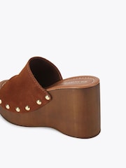 KG Kurt Geiger Brown Rua Wedge Sandals - Image 3 of 4