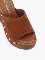 KG Kurt Geiger Brown Rua Wedge Sandals - Image 4 of 4