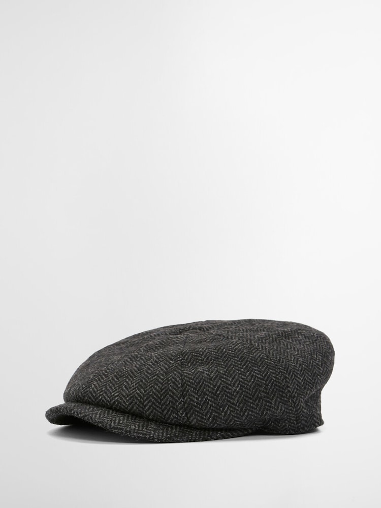رمادي - Barbour® Fyne Tweed Baker Hat - صورة 1 من 4