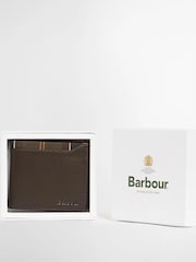 Barbour® Brodick Leather/Tartan Billfold Wallet - Obraz 1 z 5