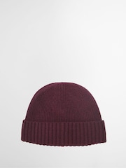 Barbour® Red Carlton Beanie Hat - Image 2 of 3