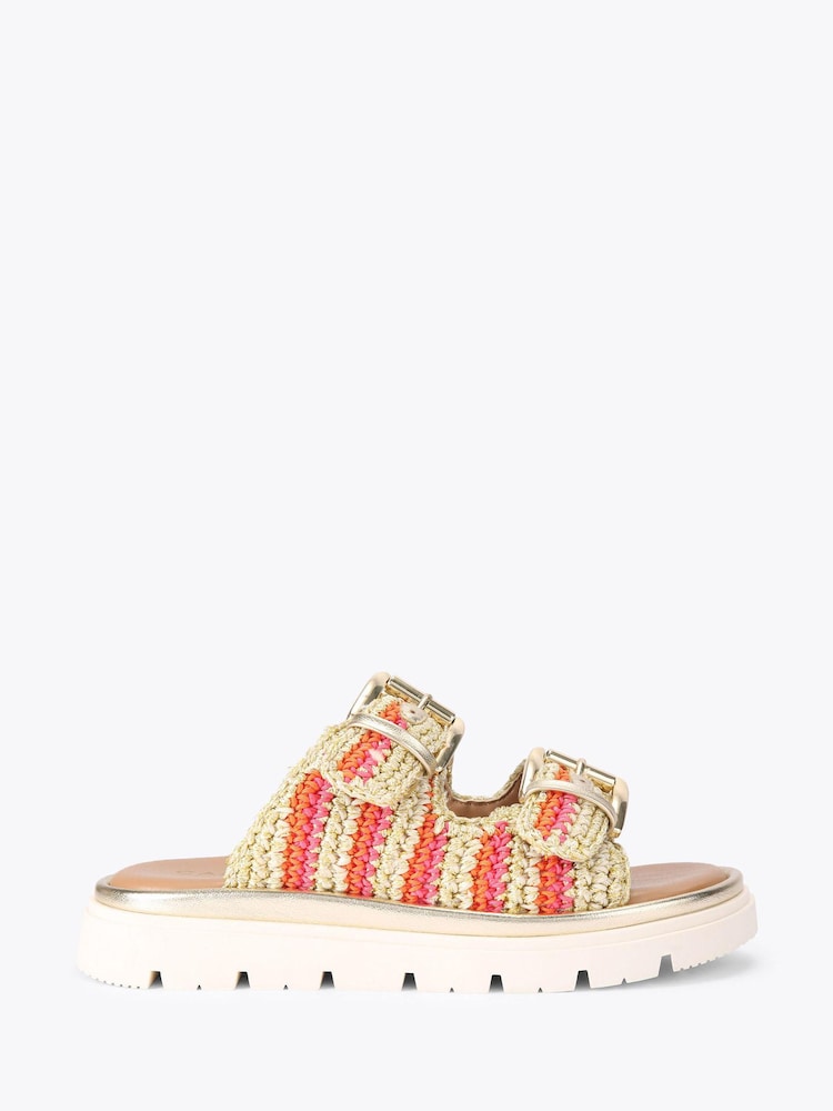 Carvela Comfort Pink Pavilion Crochet Sandals - Attēls 1 no 4