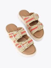 Carvela Comfort Pink Pavilion Crochet Sandals - Attēls 2 no 4