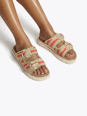 Carvela Comfort Pink Pavilion Crochet Sandals - Image 5 of 5