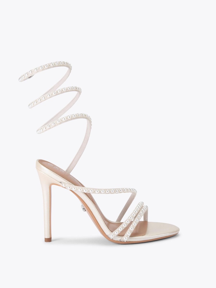 Carvela Cream Spiral 105 Sandals - Image 1 of 4