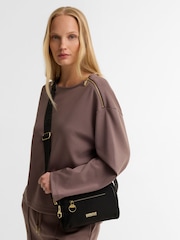 Barbour® International Black Qualify Slim Cross-Body Bag - Image 1 of 3
