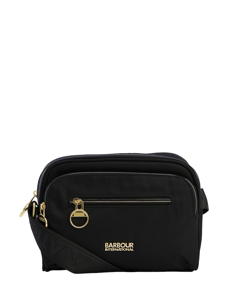 Barbour® International Black Qualify Slim Cross-Body Bag - Image 3 of 3