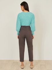 Yumi Brown Cotton Canvas Chino Trousers - Image 3 of 3