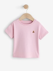Różowy i fioletowy - Gap 3 Pack Short Sleeve Crew Neck T-Shirt (6mths-5yrs) (6mths-5yrs) - Obraz 4 z 8