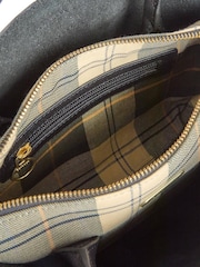 Noir - ® Barbour mini sac fourre-tout en cuir en aulne - Image 7 de 8