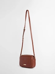 Barbour® Brown Daphne Mini Leather Cross-Body Bag - Image 3 of 6
