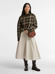 Barbour® Brown Daphne Mini Leather Cross-Body Bag - Image 6 of 6